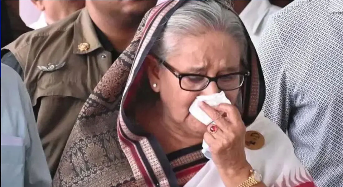 আজ শেষ হচ্ছে ভিসার মেয়াদ, কাল থেকে ভারতে ‘উদ্বাস্তু’ শেখ হাসিনা